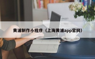 陕西黄浦制作小程序（上海黄浦app官网）