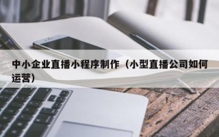 陕西中小企业直播小程序制作（小型直播公司如何运营）